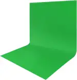 Greenscreen XL, 3x6m Green Screen Stoff, Großer Faltbare Fotografie Hintergrund Grün Chromakey Waschbares Polyester für Fotostudio, Video, Fernsehen, Zoom, YouTube (9,8x19,6ft)