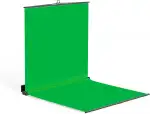 RAUBAY Zusammenklappbarer Green Screen – FloorFlex-Hintergrund mit Bodenerweiterung 2,1 x 2,1 x 2,1 m – Tragbarer, ausziehbarer Chroma-Key-Hintergrund mit Ständer für Videokonferenzen und Streaming