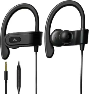 Avantree E171 - AUX 3.5mm Sport Kopfhörer kabelgebunden mit Mikrofon, schweißfes