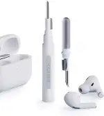 Hagibis AirPods Reinigungsset – Multifunktionaler Reinigungsstift für AirPods Pro 1/2, Bluetooth-Kopfhörer & Ladecase | Weiche Bürste & Detailwerkzeuge für Apple, Samsung, MI, Huawei (Weiß)