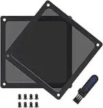 Magnetischer Staubfilter Lüfterabdeckung 140mm Fine Mesh Filter 80 Maschen Nylon Ultrafein Lüfter...
