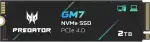 acer Predator GM7 2TB M.2 NVMe SSD PCIe 4.0 - Lesegeschwindigkeit bis zu 7400 MB/s - Professionelle Interne Festplatte - Gaming Speicher Kompatibel mit PC, Laptop & PS5