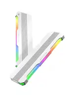 EZDIY-FAB RH01 ARGB RAM-Kühlkörper, RGB Memory Heat Spreader für DDR5 DDR4, Aluminium-RAM-Kühler mit 5V 3-Pin ARGB-Beleuchtung, Speicherkühlung für Gaming-PCs, 2 Pack-Weiß