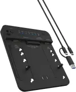 ICY BOX HDD/M.2 NVMe SSD Docking Station USB 3.2 Gen 2 (10 Gbit/s), Festplatten Klonstation & Lesegerät (SATA 2,5/3,5 Zoll & M.2 NVMe), Extern, Adapter, USB-C & USB-A, IB-2913MCL-C31