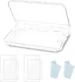 RongZy Hülle für Nintendo 3DS XL/LL Schutzhülle Kompatibel mit Nintendo 3DS XL/LL Case Gehäuse Transparent Crystal Hard Guard Shell