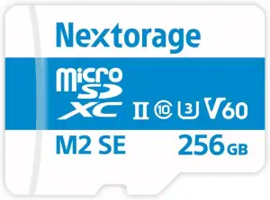 Nextorage Japanischer Hersteller UHS-II Micro SD Karte 256GB microSDXC U3 V60 Ma
