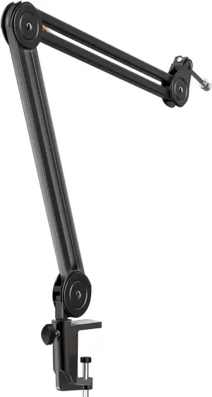 FIFINE Mikrofon Arm, Einstellbarer Mikrofon Ständer, 3/8" bis 5/8" Adapter, Mikr