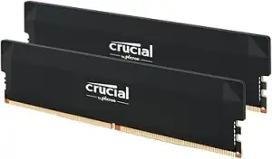 Crucial Pro DDR5 RAM 32GB Kit (2x16GB) 6000MHz CL36, Overclocking Gaming, Intel 