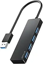 USB Hub 3.0, 4 Port USB-Hubs, tragbarer USB Splitter Mini USB Verteiler für Desk