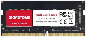 [DDR4 RAM] Gigastone Laptop RAM 16GB DDR4 Ram 16GB DDR4-3200MHz PC4-25600 CL22 1
