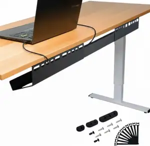 Kabelkanal Schreibtisch - ausziehbare Kabelhalterung 84–122 cm, geneigt für leic