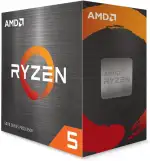 AMD Ryzen 5 5500 Prozessor (6 Kerne/12 Threads, 65W TDP, AM4 Sockel, 19 MB cache, Bis zu 4.2 GHz ...