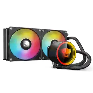 TZMRIT TK1 Farbiges Licht Aio Wasserkühlung CPU Kühler 800-1800RPM PWM Lüfter,Fü