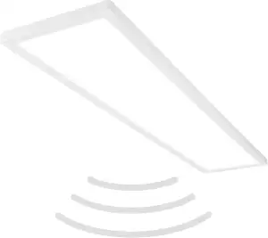 BRILONER - LED Deckenlampe mit Bewegungsmelder, 98x20x3cm, flach, IP44 Spritzwasserschutz, Decken...