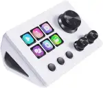 Basicolor N3 Macro Keypad mit 6 LCD-Shortcut-Tasten, 3 Buttons & 3 Drehreglern – Programmierbares Stream Control Deck für Streaming (YouTube, OBS, Twitch), Content-Erstellung (Adobe) & Gaming (Mac/PC)