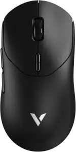 Rapoo VT2 Kabellose Gaming-Maus, 26K DPI Sensor, echte 8000Hz Abfragerate, 53g Ultraleicht, 750 Std. Akku, Nordic nRF54L15 MCU, 100 Millionen mechanische Schalter, 10 programmierbare Tasten, Schwarz
