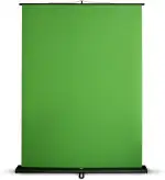 Floordirekt Greenscreen Rollup Ausfahrbarer Fotohintergrund mit Ständer | Chroma Key Panel Leinwand für Content Streaming Fotografie, Video, TV, Gaming | Studio Hintergrundentfernung | 150x200cm