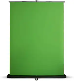 Floordirekt Greenscreen Rollup Ausfahrbarer Fotohintergrund mit Ständer | Chroma