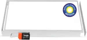 LECOM LED Panel 120x60 - Aufbau Deckenleuchte Neutralweiß Lichtstrom 6000 Lumen Hell Aufputz Deck...