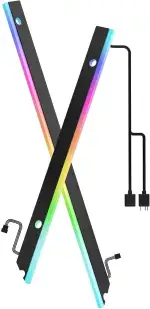 AsiaHorse ARGB Mainboard mit Lichtleiste, 28 RGB, adressierbar, 5 V, 3-Polig, Aura Sync, ATX-komp...