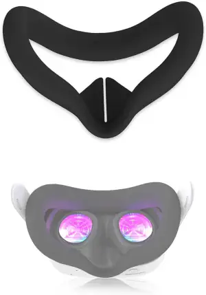 VR-Silikon-Gesichtspolster-Schutzhülle für Meta Quest 3S das Original-Headset-Zu