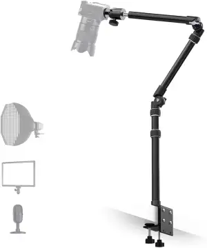 【Ganz aus Metall】RAUBAY Desktop Magic Arm, Overhead-Kamera-Tischhalterung, Tisch