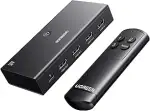 UGREEN HDMI Switch 3 in 1 Out 4K@60Hz, HDMI Splitter mit Fernbedienung Unterstützt HDR10+ CEC HDC...
