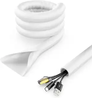 deleyCON 1,5m Kabelschlauch Selbstschließend Kabelmanagement Kabelkanal Kabelsch