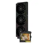 TR Mjolnir Vision 360 UB PRO ARGB Black CPU-Aio-Kühler,360-Spezifikation Wasserkühlersystem mit Inline-Lüfter, 3,5" LCD-Bildschirm mit 640x480 Auflösung für AM4/AM5; Intel lga1700/1851