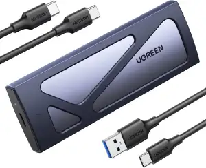 UGREEN NVMe M.2 USB 3.2 SSD Gehäuse-Adapter mit Kühlkissen 10 Gbps für NVMe PCIe