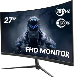 CRUA 27'' 180Hz Curved Gaming Monitor-27 Zoll FHD Curved Computer Screen,Krümmung 1500R,VA-Panel,...