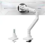 monTEK Hochbelastbarer Monitor Halterung für 17 bis 57 Zoll Bildschirme, Monitor Arm mit Gasfeder, Verstellbarer Bildschirmhalterung für 27Kg Computer Bildschirme, Monitorhalterung VESA 75/100 mm