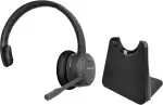 GEQUDIO GC-1 DECT & Bluetooth Headset mit Ladestation für AVM FritzBox - Kabellos am FritzFon tel...