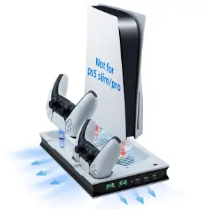 Mcbazel Vertikaler Ladeständer für PS5 UHD/Digitial Edition Konsole, multifunkti