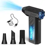 Elektrische Staubgebläse, 4-Gang Electric Air Duster 130000 U/min, Wiederaufladbare Luftgebläse, Cordless Air Duster, Mini-Gebläse für PC, Laptop, Elektronik, Tastatur, Sofa, Auto