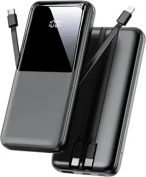 Power Bank 26800mAh, 22,5W USB C Schnellladung Powerbank mit 3 Anschlüssen & 2 i