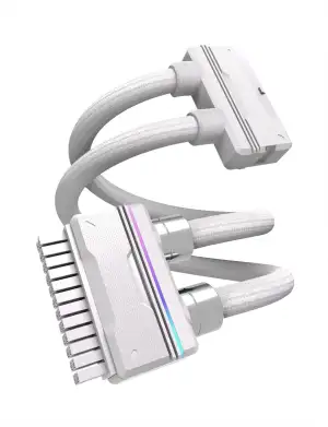 EZDIY-FAB UNIFAS ARGB 24-poliges PC-Netzteil-Verlängerungskabel, 16AWG ATX 24-po