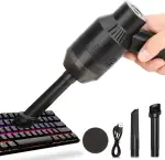 Dealswin Computer Staubsauger Tastaturreiniger wiederaufladbarer Mini-Staubsauger, kabelloser tra...