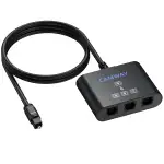 CAMWAY Toslink Splitter 1 in 3 Out, Digital Audio Optischer Splitter mit 1M optisches Kabel, Toslink Fiber Optischer Audio SPDIF Verteiler Splitter Adapter für Heimkino Xbox PS5/PS4 Soundbars