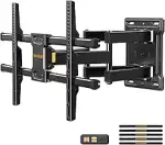 Perlegear TV Wandhalterung für 32-85 Zoll TVs bis zu 60 kg, Schwenkbar Neigbar Wandhalterung Fern...