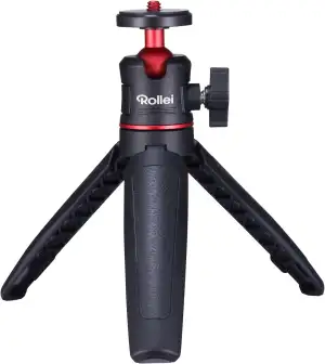 Rollei Ministativ Comfort Desktop, Tischstativ mit 360° Kugelkopf für DSLR DSLM 