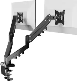 FLEXISPOT Dual Monitorhalterung 17–32 Zoll, Gasdruckfeder Monitorarm für 2 Monit