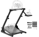 WOLEGM Lenkradständer G29, Faltbar Lenkrad Ständer, Rennlenkradständer Gaming Lenkrad Kompatibel mit G25 G27 G29 G920 G923, TX F458 T500RS T3PA-PRO(F1/GT) Verstellbares Design Schnelle Montage