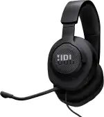JBL Quantum 100M2 Kabelgebundenes Over-Ear Gaming Headset mit JBL QuantumSOUND Signature, 3,5-mm-Klinke, Multi-Plattform-Kompatibilität und abnehmbarem Mikrofon mit Stummschaltungsoption, Schwarz