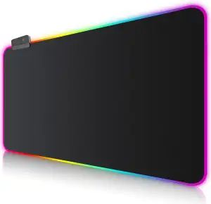 Gaming Mauspad RGB Mousepad 900x400mm XXL Extra Groß mit 14 Beleuchtungs Modi 7 