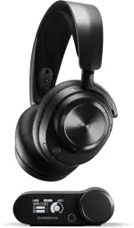 SteelSeries Arctis Nova Pro Wireless - Multi-System Gaming Headset (PC, PS5, Switch + Bluetooth) - Hi-Fi-Treiber - Infinity Power System mit 2 Akkus - Active Noise Cancellation - ClearCast Gen2 Mikro