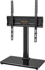 PERLEGEAR TV Standfuss TV Ständer Schwenkbar für 24-60 Flach & Curved Fernseher bis zu 45 KG, TV-Standfüße Höhenverstellbar & Fernsehständer Stabil,Universeller TV Standfuss Max.VESA 400x400 mm