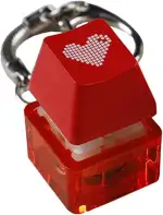Glühende Personalisierte Herz Tastenkappe Mechanische Tastatur Schalter Tester Drücken Audible Clicky Schlüsselanhänger Drücken Hörbare Bunte Leuchtende Personalisierte Herz Tastenkappe