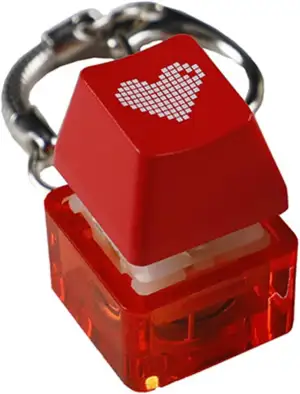 Glühende Personalisierte Herz Tastenkappe Mechanische Tastatur Schalter Tester D