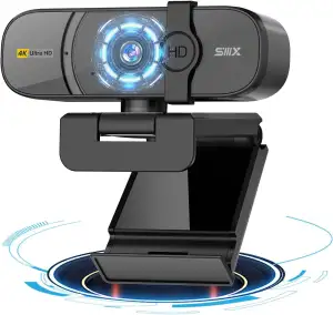 USB Webcam, 4K Full HD Webcam für PC, Videoanrufe, Computerkamera mit klarem Ste